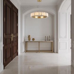 LAMPA SUFITOWA WISZĄCA LED APP1801-CP Brush Gold