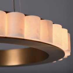 LAMPA SUFITOWA WISZĄCA LED APP1801-CP Brush Gold