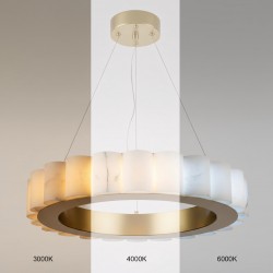 LAMPA SUFITOWA WISZĄCA LED APP1801-CP Brush Gold