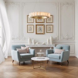 LAMPA SUFITOWA WISZĄCA LED APP1801-CP Brush Gold