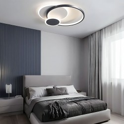 Lampa sufitowa APP1709-C plafon LED Czarny + pilot