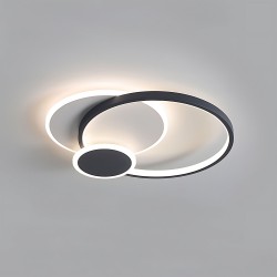 Lampa sufitowa APP1709-C plafon LED Czarny + pilot