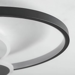 Lampa sufitowa APP1709-C plafon LED Czarny + pilot