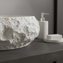 Umywalka nablatowa Rea Mika Ivory