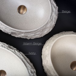 Umywalka nablatowa Rea Mika Ivory