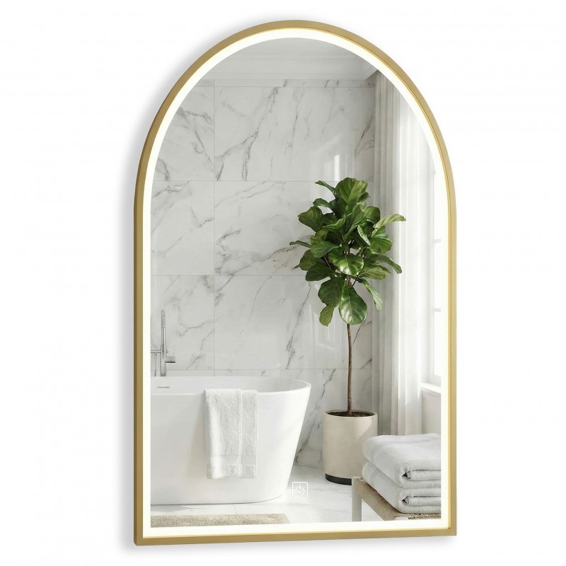 LUSTRO ŚCIENNE LED 60x100cm DART GOLD