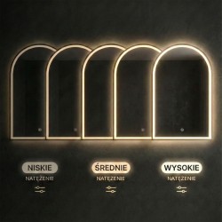 LUSTRO ŚCIENNE LED 60x100cm DART GOLD