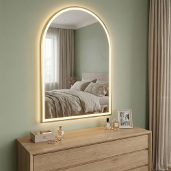 LUSTRO ŚCIENNE LED 60x100cm DART GOLD