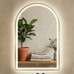 LUSTRO ŚCIENNE LED 60x100cm DART GOLD