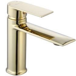 Bateria Umywalkowa REA Veneta Złota Niska