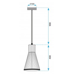 Lampa Wisząca Boho APP1271-1CP