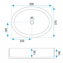 Umywalka nablatowa Rea Fonda