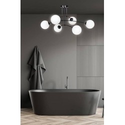 LAMPA WISZĄCA SUFITOWA CZARNY MAT APP1576-6C