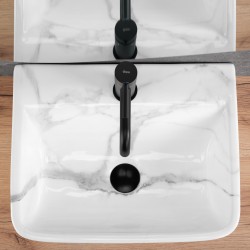 Umywalka nablatowa przyścienna Rea Altea Cloudy