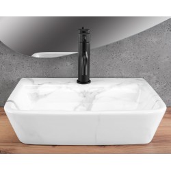 Umywalka nablatowa przyścienna Rea Altea Cloudy