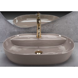 Umywalka REA Aura 61 Beige Shiny