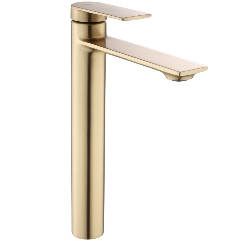 Bateria Umywalkowa REA STORM Złota Szczotkowana Wysoka