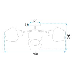 Lampa sufitowa boho APP1590-6CP