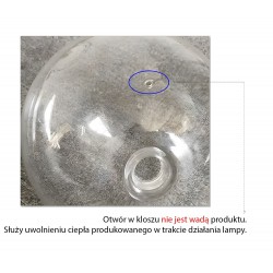 Lampa Sufitowa Wisząca Szklana Kula 15cm CHROM APP1681-1CP