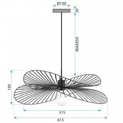 LAMPA SUFITOWA APP1842-1CP