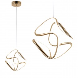 LAMPA WISZĄCA LED G067-CP ZŁOTA