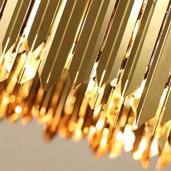 Lampa wisząca metalowa APP1764-8CP GOLD