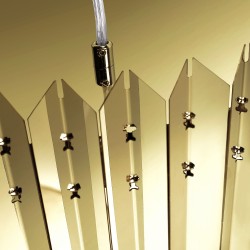 Lampa wisząca metalowa APP1764-8CP GOLD