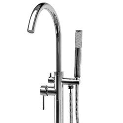 Bateria wannowa podłogowa Rea Lungo Chrom