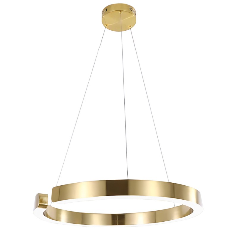 LAMPA WISZĄCA LED LHJ053-CP1 C ZŁOTA SZCZOTKOWANA 60CM