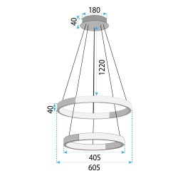 LAMPA SUFITOWA WISZĄCA KRYSZTAŁOWA LED LHJ044-CP2 ZŁOTA