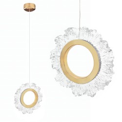 LAMPA SUFITOWA WISZĄCA LED LHJ102-1CP ZŁOTA