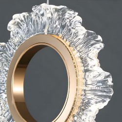 LAMPA SUFITOWA WISZĄCA LED LHJ102-1CP ZŁOTA