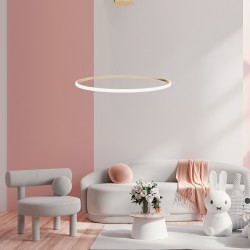 Lampa wisząca LED LHJ002-CP 60cm ZŁOTA