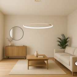 Lampa wisząca LED LHJ002-CP 60cm ZŁOTA