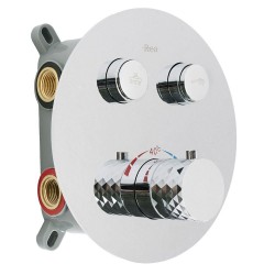 Zestaw natryskowy podtynkowy z termostatem Rea Lungo Diamond Chrom+ BOX