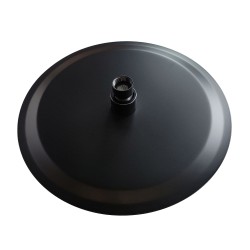 Deszczownica okrągła Rea 25cm Czarna Mat