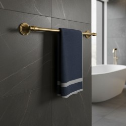 Wieszak łazienkowy jednoramienny 16101 Aristo Złoty Szczotkowany