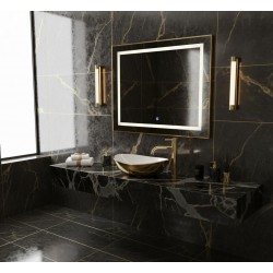 Umywalka nablatowa Basaro Sara Gold / White