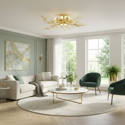 Lampa sufitowa EBT022-5C ZŁOTA