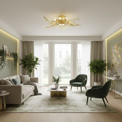 Lampa sufitowa EBT022-5C ZŁOTA