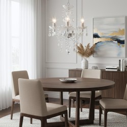 LAMPA SUFITOWA WISZĄCA EBT006-3CP TRANSPARENT