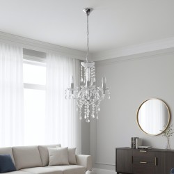 LAMPA SUFITOWA WISZĄCA EBT006-3CP TRANSPARENT