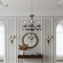 LAMPA SUFITOWA WISZĄCA EBT007-3CP GREY