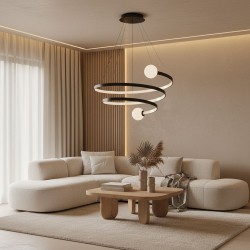 Lampa wisząca LED LHJ029-CP CZARNA