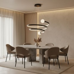 Lampa wisząca LED LHJ029-CP CZARNA