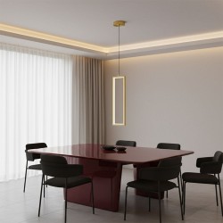 LAMPA SUFITOWA WISZĄCA LED LHJ084-1CP ZŁOTA