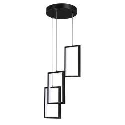 LAMPA SUFITOWA WISZĄCA LED LHJ087-3CP CZARNA