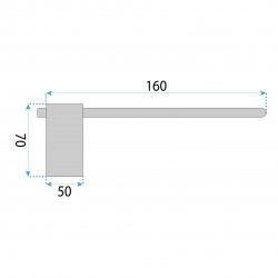Uchwyt na papier toaletowy Tomi 5809 Miedź Szczotkowana