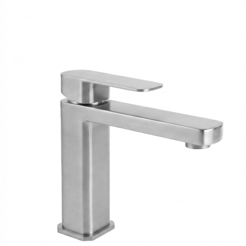 Bateria umywalkowa Rea Arlo Nikiel Szczotkowany Niska