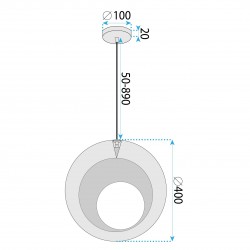LAMPA SUFITOWA WISZĄCA APP1788-1CP NATURE